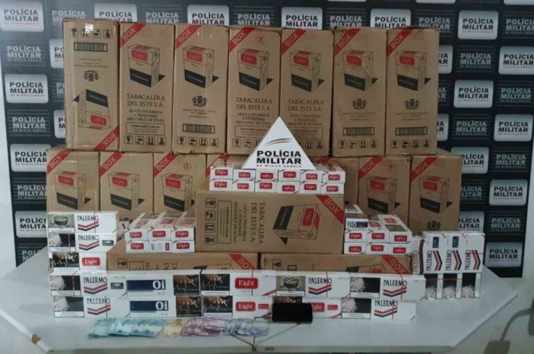 Polícia Militar apreende 947 pacotes de cigarros contrabandeados em Ituiutaba