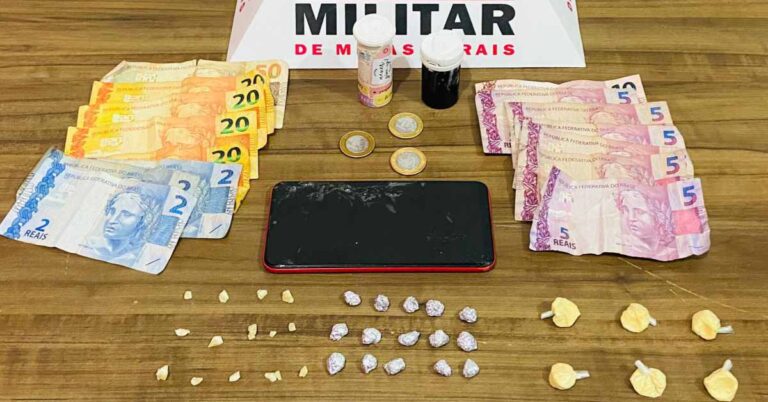 Polícia Militar prende autora e apreende crack e cocaína em Centralina