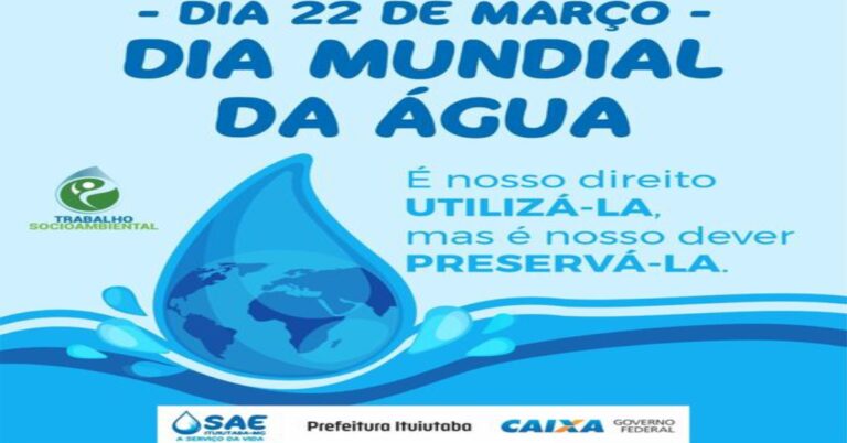22 de março – Dia Mundial da água