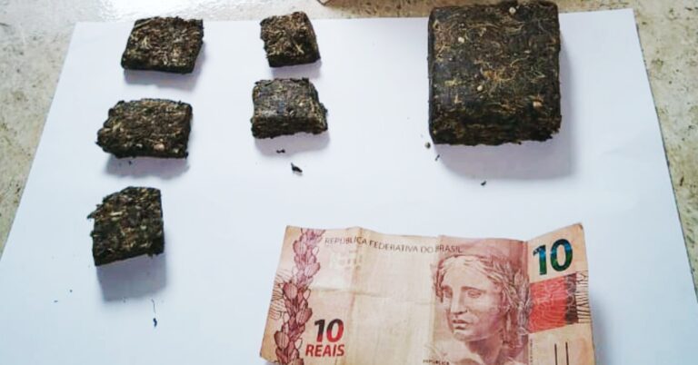 Policia Militar realiza apreensão por ato infracional análogo ao tráfico ilícito de drogas na cidade de Capinópolis
