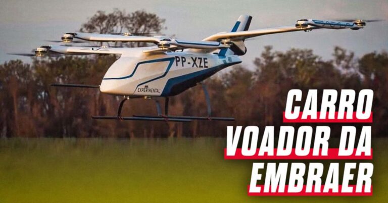 Embraer revela táxi voador desenvolvido no Brasil