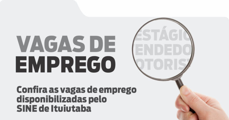Confira as Vagas do SINE desta Quarta-Feira 11/08/2021