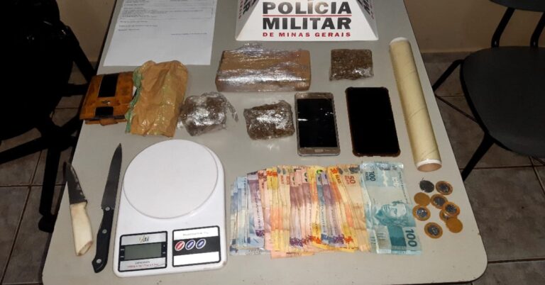 POLÍCIA MILITAR PRENDE FORAGIDO DA JUSTIÇA E APREENDE GRANDE QUANTIDADE DE DROGA NO BAIRRO CANAÃ EM ITUIUTABA