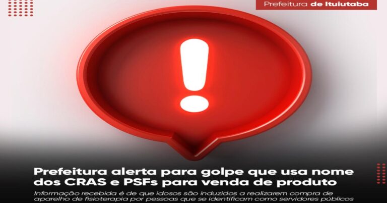 Prefeitura alerta para golpe que usa nome dos CRAS e PSFs para venda de produto