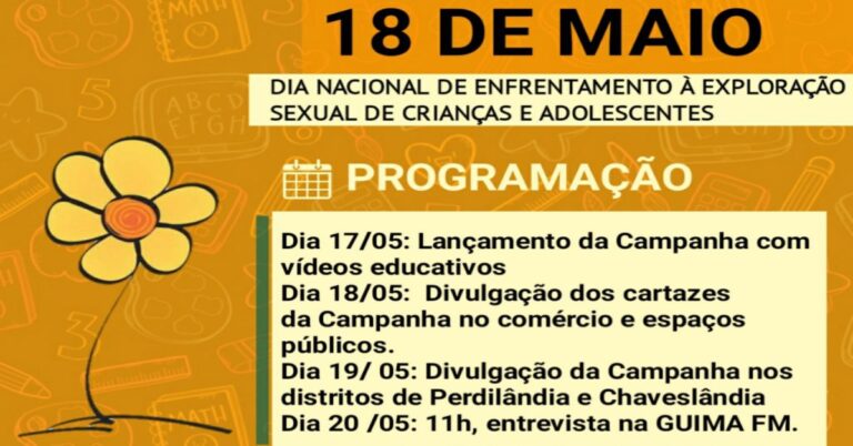 Santa Vitória tem extensa programação do Maio Laranja