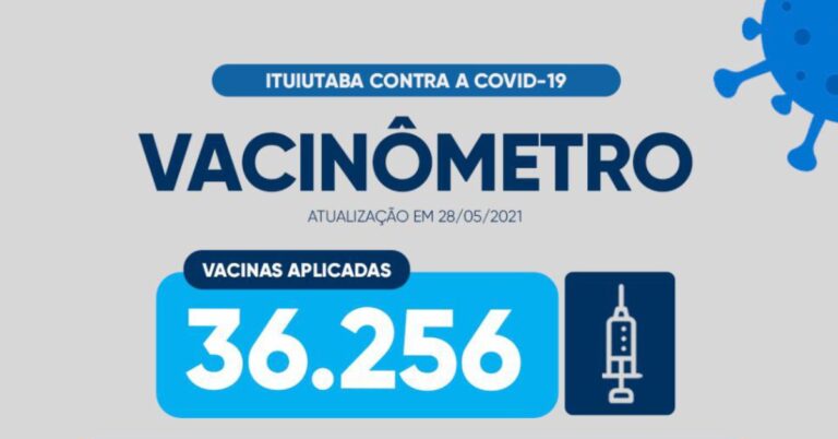 Vacinômetro atualiza dados da Campanha de Vacinação contra a Covid-19