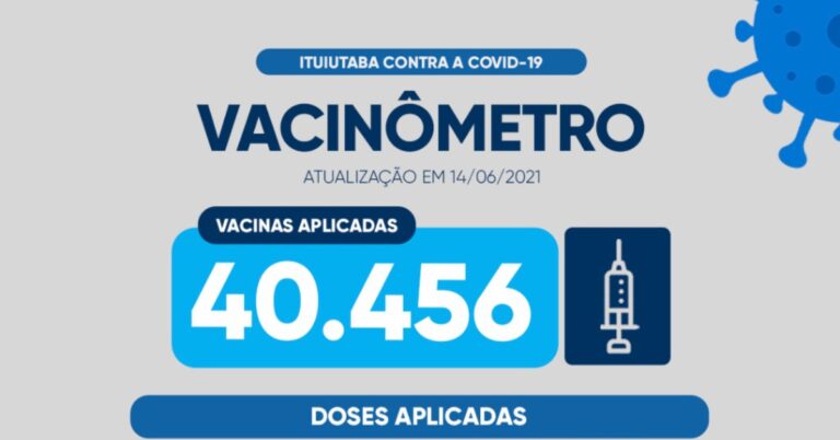 Vacinômetro atualiza dados da Campanha de Vacinação contra a Covid-19