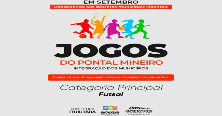 Jogos do Pontal Mineiro terão início no mês de setembro