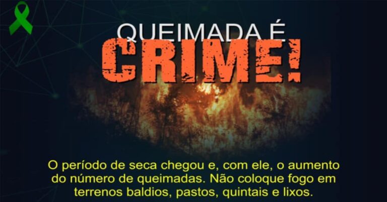 Monte Alegre de Minas – Queimada é crime