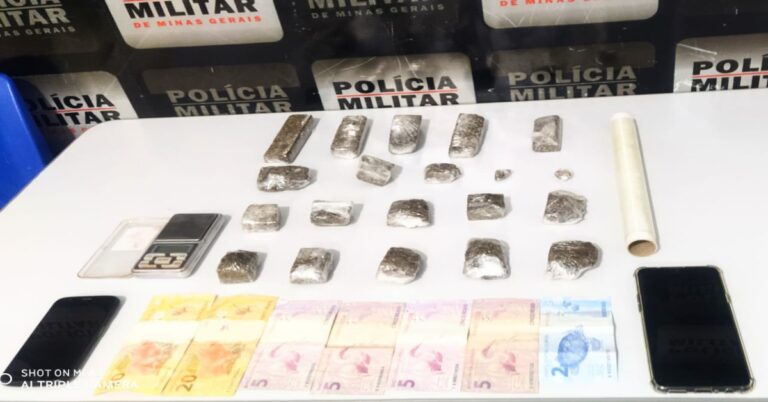 POLÍCIA MILITAR APREENDE MACONHA EM SANTA VITÓRIA