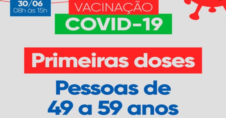 Covid-19: Vacinação nesta quarta (30) seguirá em quatro pontos de Ituiutaba
