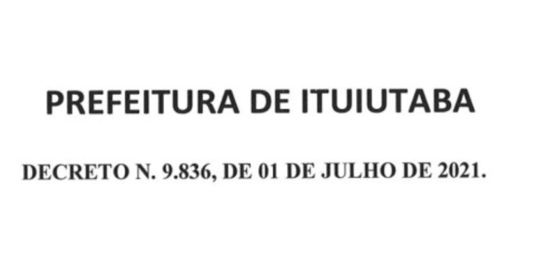 Decreto n. 9.836, de 01 de julho de 2021.