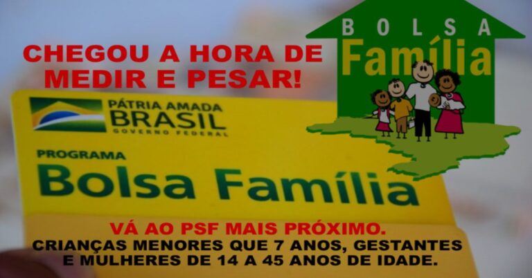 Termina dia 02 de julho o prazo para Beneficiários do Bolsa Família atualizarem dados nas Unidades de Saúde