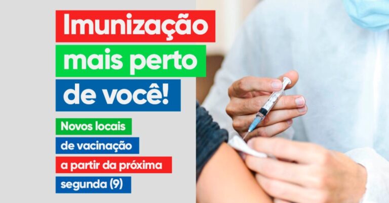 Ituiutaba: vacinação ocorrerá em oito Salas de Vacinas a partir da próxima segunda (9)