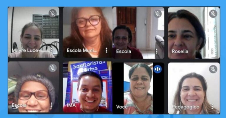 Reunião online – Planejamento das ações no segundo semestre – Projeto Sanitaristas Mirins