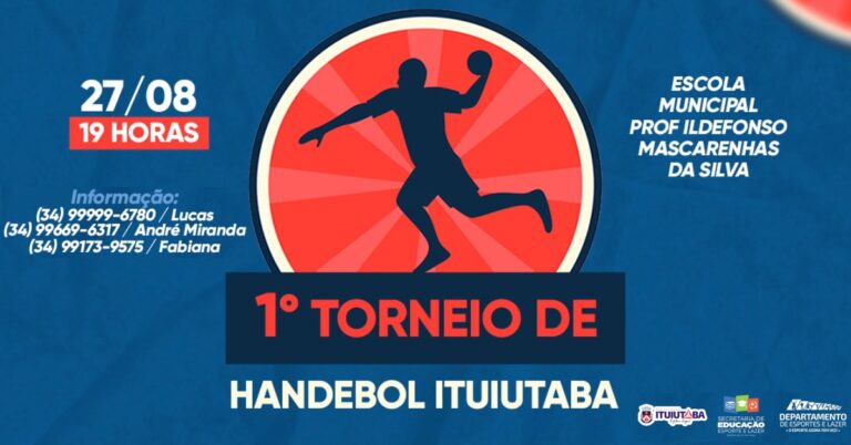 Prefeitura de Ituiutaba realizará 1º Torneio de Handebol