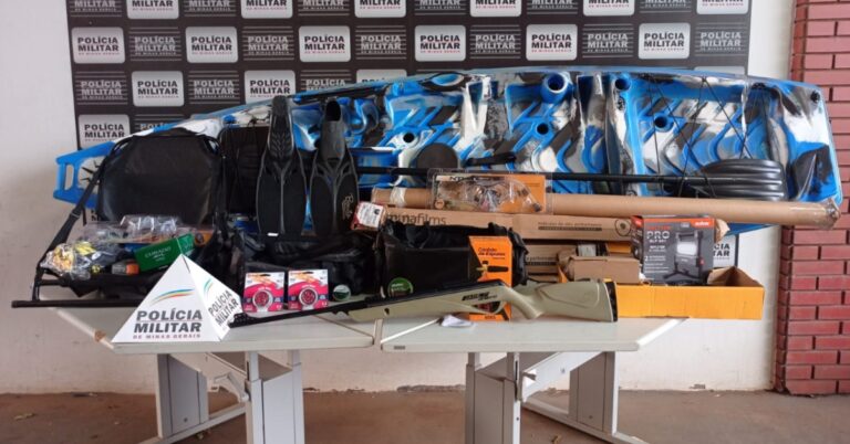 Policia Militar recupera produtos e identifica suspeitos de receptação em Ituiutaba