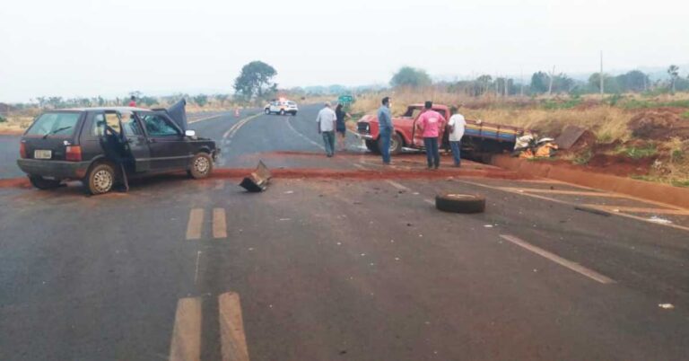 Acidente de trânsito com vítima não fatal (colisão lateral)