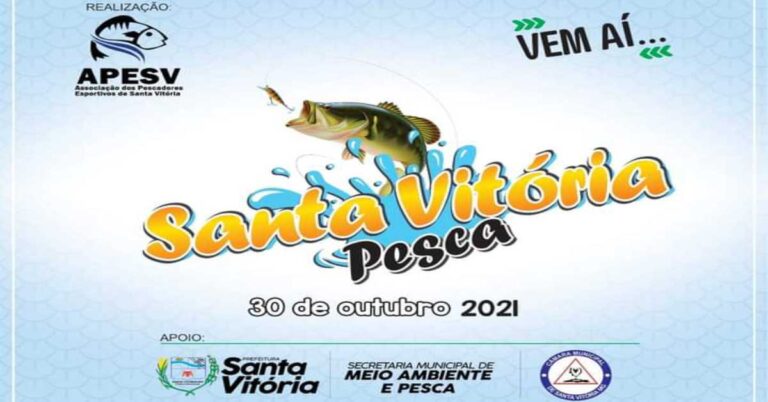 Em outubro tem o Santa Vitória Pesca 2021