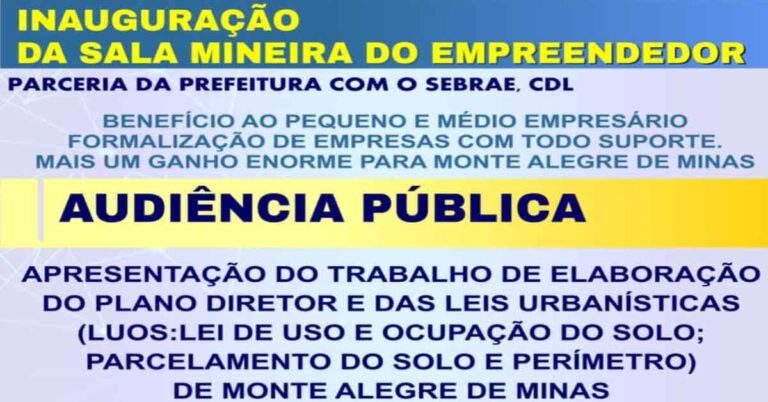 Monte Alegre de Minas cada dia melhor