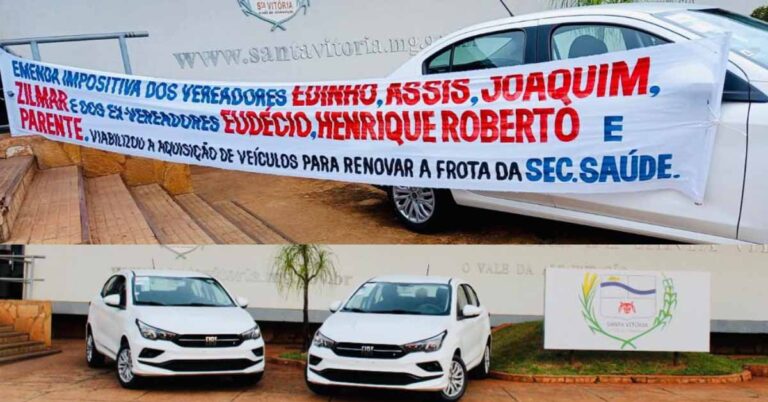 Santa Vitória – Emendas dos vereadores garantem compra de veículos para a saúde