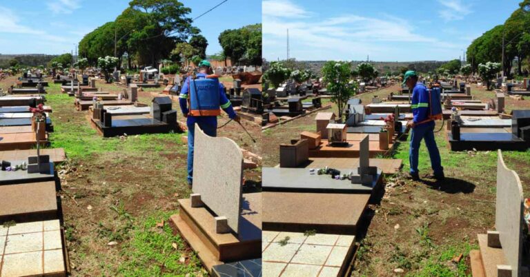 Cemitérios de Ituiutaba recebem cuidados especiais para o Dia de Finados