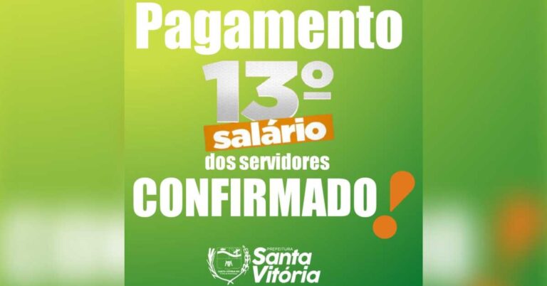 Salim Curi anuncia 13º salário dos servidores para o dia 15 de dezembro