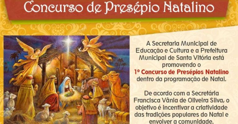 Abertas as inscrições para o Concurso de Presépio Natalino em Santa Vitória