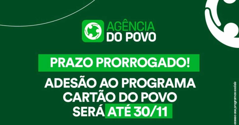 Prefeitura prorroga para famílias tijucanas se inscreverem no Programa Cartão do Povo