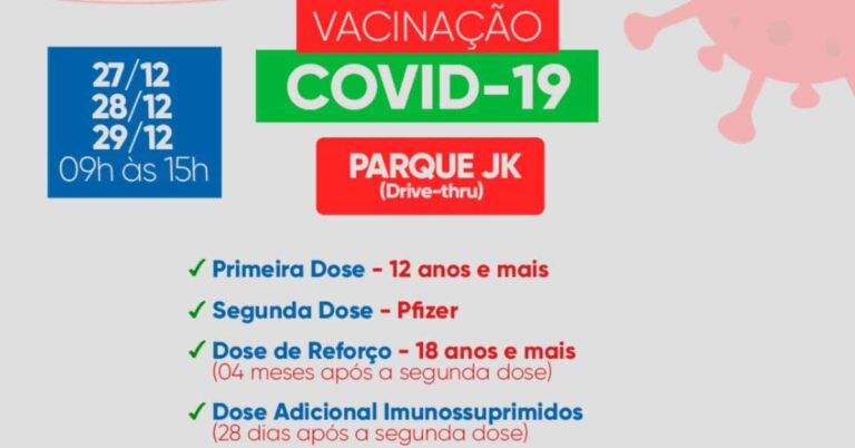 Covid-19 – Confira calendário de vacinação para os próximos dias