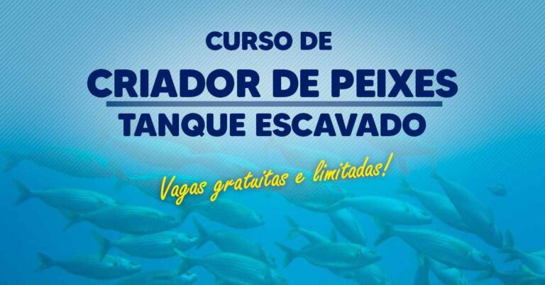 De olho no mercado do pescado, criadores de Santa Vitória serão capacitados para produzirem peixes em tanque escavado