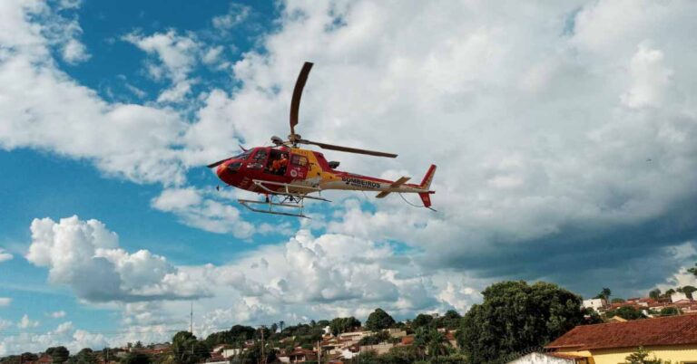 Voo pela Vida: Bombeiros realizam segundo transporte aeromédico de paciente de Ituiutaba para Uberlândia