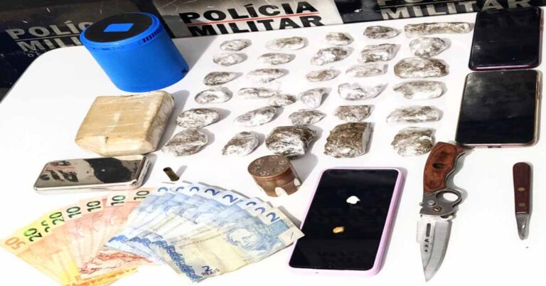 POLÍCIA MILITAR FECHA FESTA E APREENDE DROGAS EM SANTA VITÓRIA