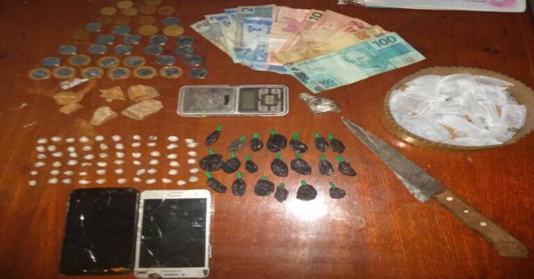 POLÍCIA MILITAR PRENDE AUTORA DE TRÁFICO DE DROGAS EM MONTE ALEGRE DE MINAS