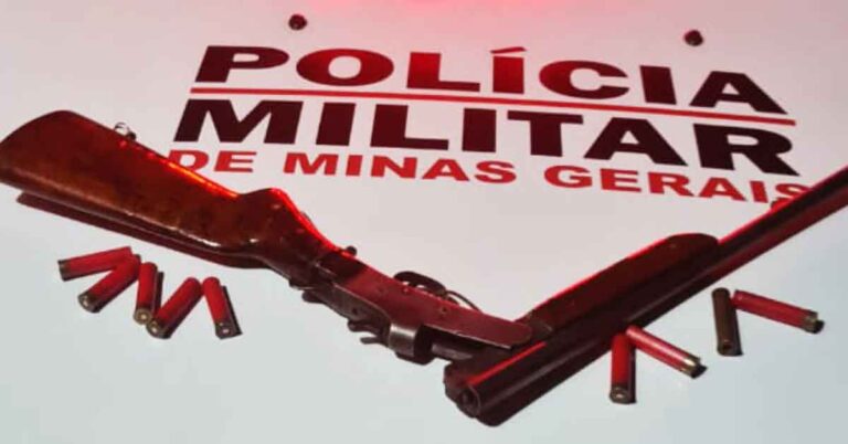 POLÍCIA MILITAR PRENDE AUTOR DE VIOLÊNCIA DOMÉSTICA E APREENDE ARMA DE FOGO EM CANÁPOLIS