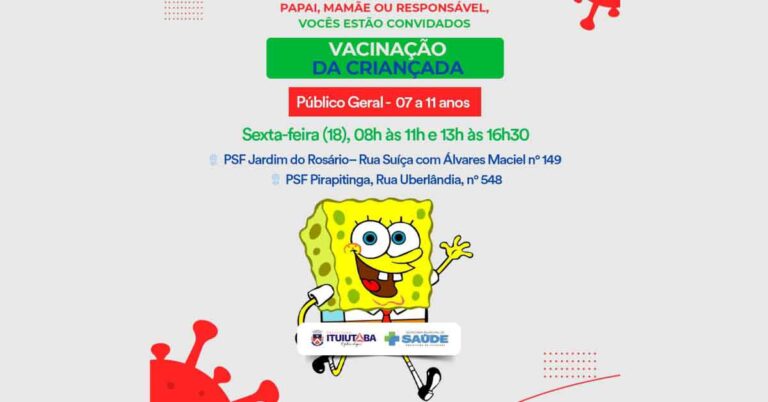 Covid-19: confira a programação de vacinação para esta sexta-feira (18)