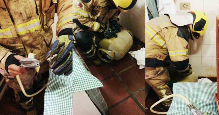 Bombeiros atendem a chamado de vazamento de gás de cozinha em residência no centro de ituiutaba