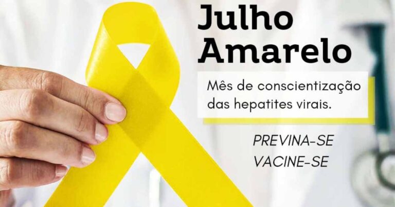 JULHO AMARELO – Mês de conscientização das hepatites virais