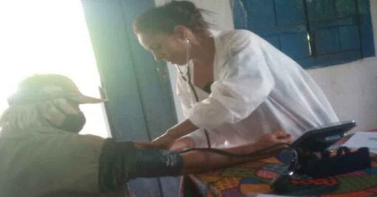 Moradores do Nova Rosada recebem equipe da saúde de Gurinhatã