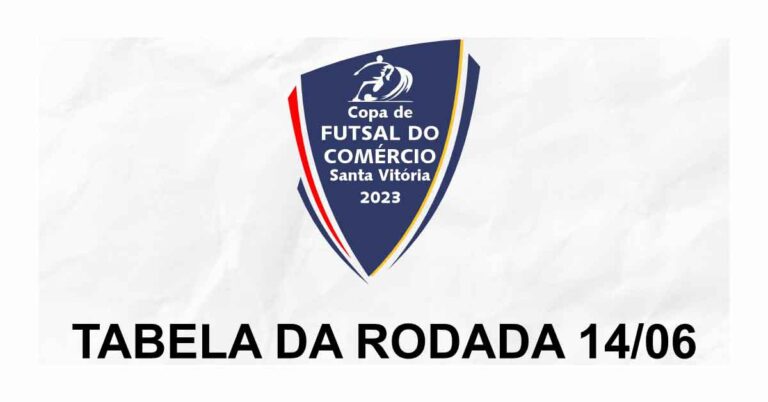 Hoje tem rodada da Copa de Futsal do Comércio de Santa Vitória