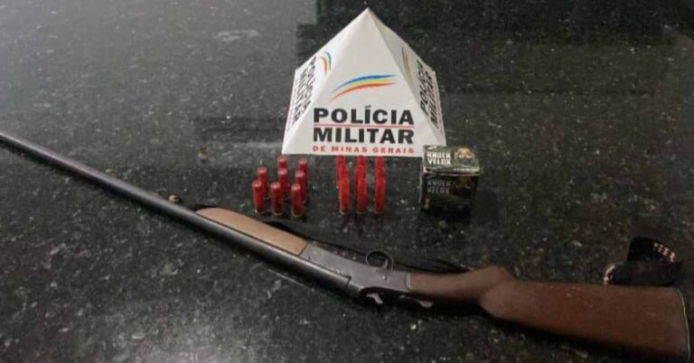 Polícia Militar realiza prisão por posse ilegal de arma de fogo em Prata