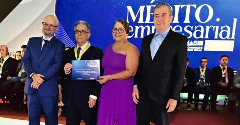 Empresário de Santa Vitória foi homenageado pela Federaminas