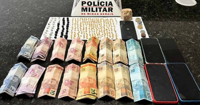 Polícia Militar prende autores por tráfico de drogas em Prata/MG