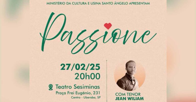 Tenor Jean William celebra a herança musical italiana e grandes Clássicos em tributo ao álbum Passione de Zizi Possi