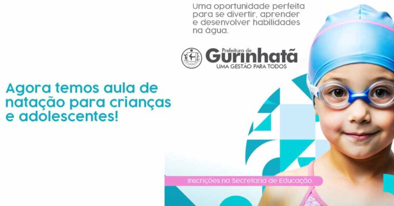 Novidade em Gurinhatã: Aulas de Natação Gratuitas para Crianças e Adolescentes