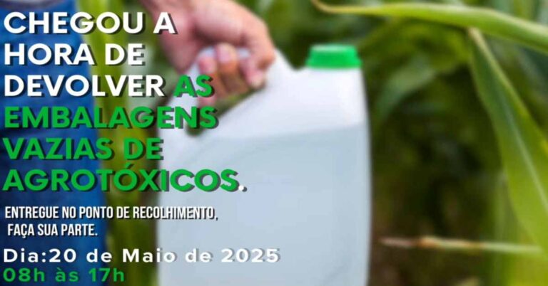 Responsabilidade ambiental: Gurinhatã realiza recolhimento de embalagens vazias de agrotóxicos
