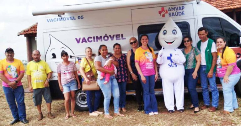 Presença do Vacimóvel em Gurinhatã contribui para melhorar os índices de imunização