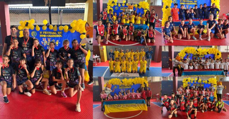 5° Festival Regional de Mini-Handebol reúne mais de 150 crianças