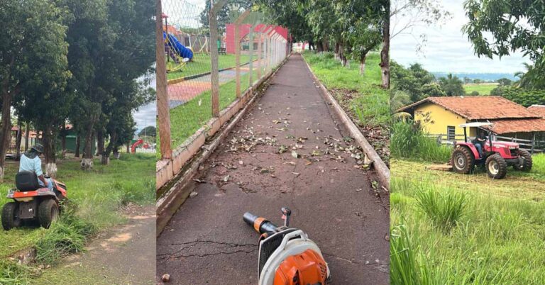 Prefeitura de Gurinhatã intensifica trabalho de limpeza urbana em toda a cidade