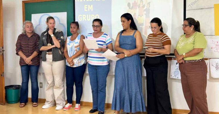 Professores da Rede Municipal de Santa Vitória participam das Trilhas Formativas do Pacto Mineiro pela alfabetização em Ituiutaba